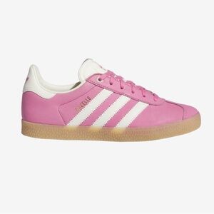 adidas gazelle size 7 women pink - like new!